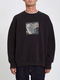 Volcom | Volcom Animoscillator Crew Black  | Men, Ropa, Sudaderas, Sudaderas sin capucha | 