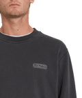 Volcom | Volcom Backwall Crew Fleece Black  | Men, Ropa, Sudaderas, Sudaderas sin capucha, Unisex | 
