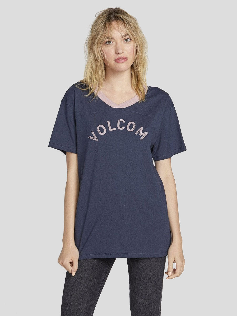 Volcom Becomce Sea Navy | Camisetas manga corta de mujer | LO MÁS NUEVO | Volcom Shop | surfdevils.com