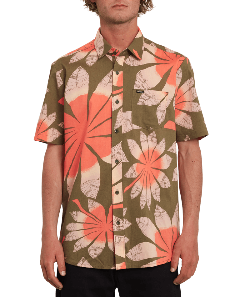Volcom | Volcom Bloomin Ss Martini Olive  | Camisas, Camisas manga corta, Men, Ropa | 