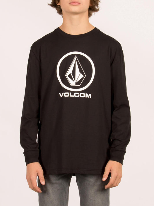 Volcom | Volcom Boys Circle Stone Bsc Ls Black  | Camisetas, Camisetas manga larga, Ropa, Youth | 