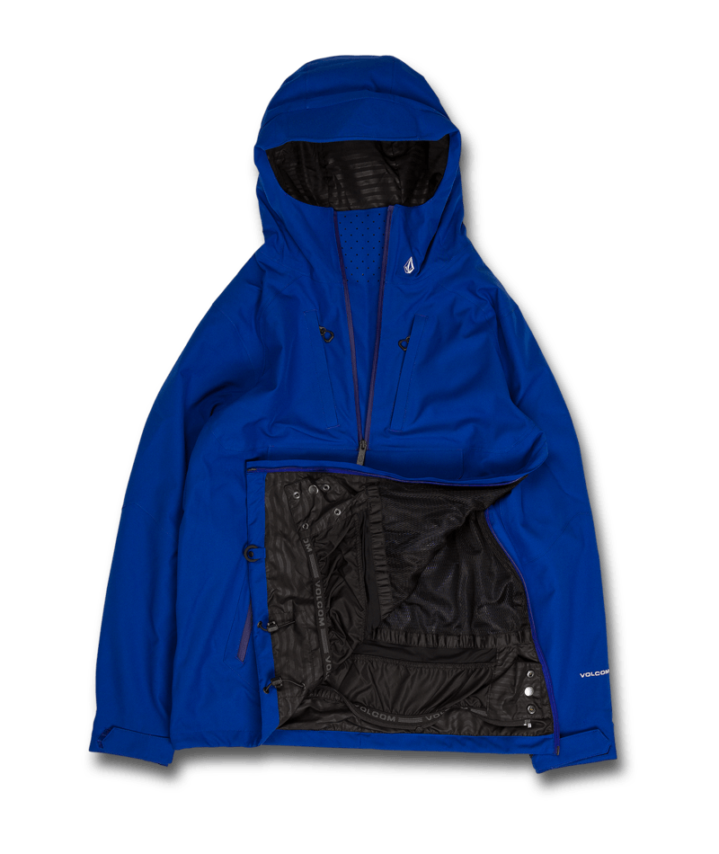 Volcom | Volcom Brighton Pullover Bright Blue  | Chaquetas Nieve Hombre, Men, Shell Technical, Snowboard, Unisex, Zip-tech | 