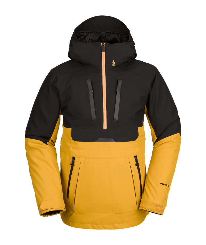 Volcom | Volcom Brighton Pullover Resin Gold  | Chaquetas Nieve Hombre, Shell Technical, Snowboard, Unisex | 