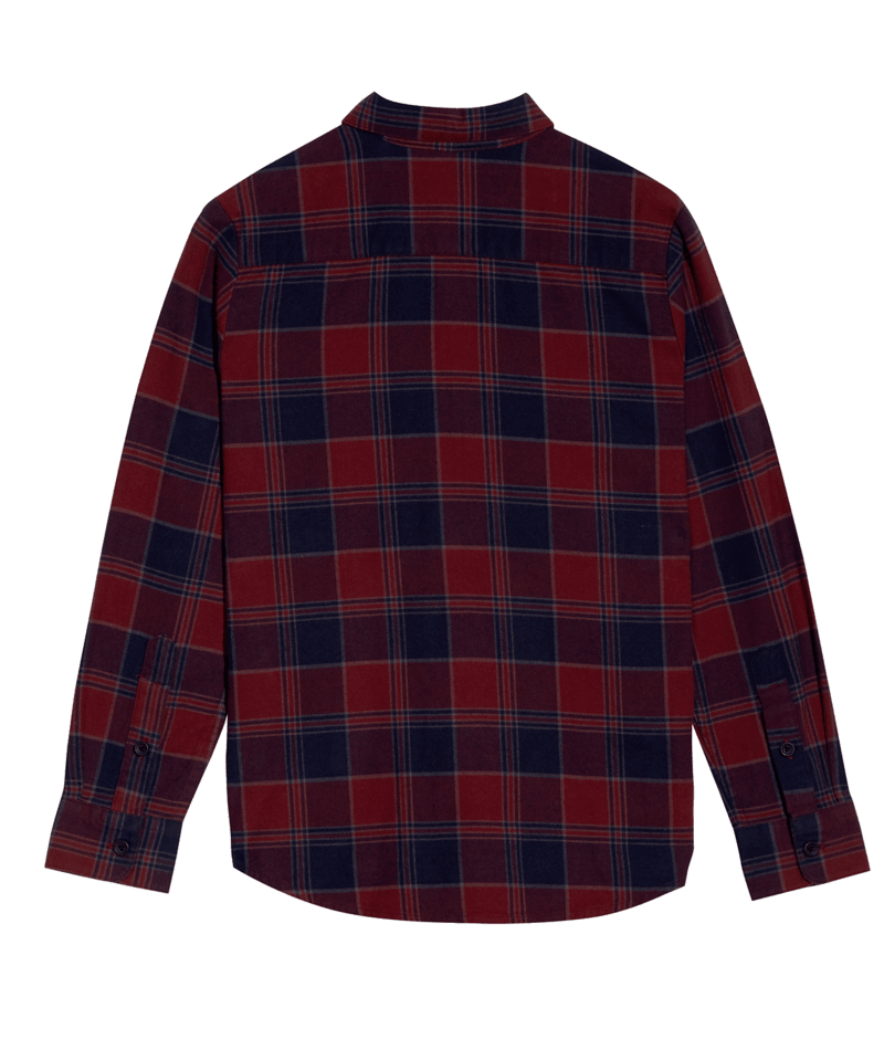 Volcom Boy's Caden L/s Crimson Shirt | Collection_Zalando | SHIRTS WE LIKE | Volcom Shop | surfdevils.com