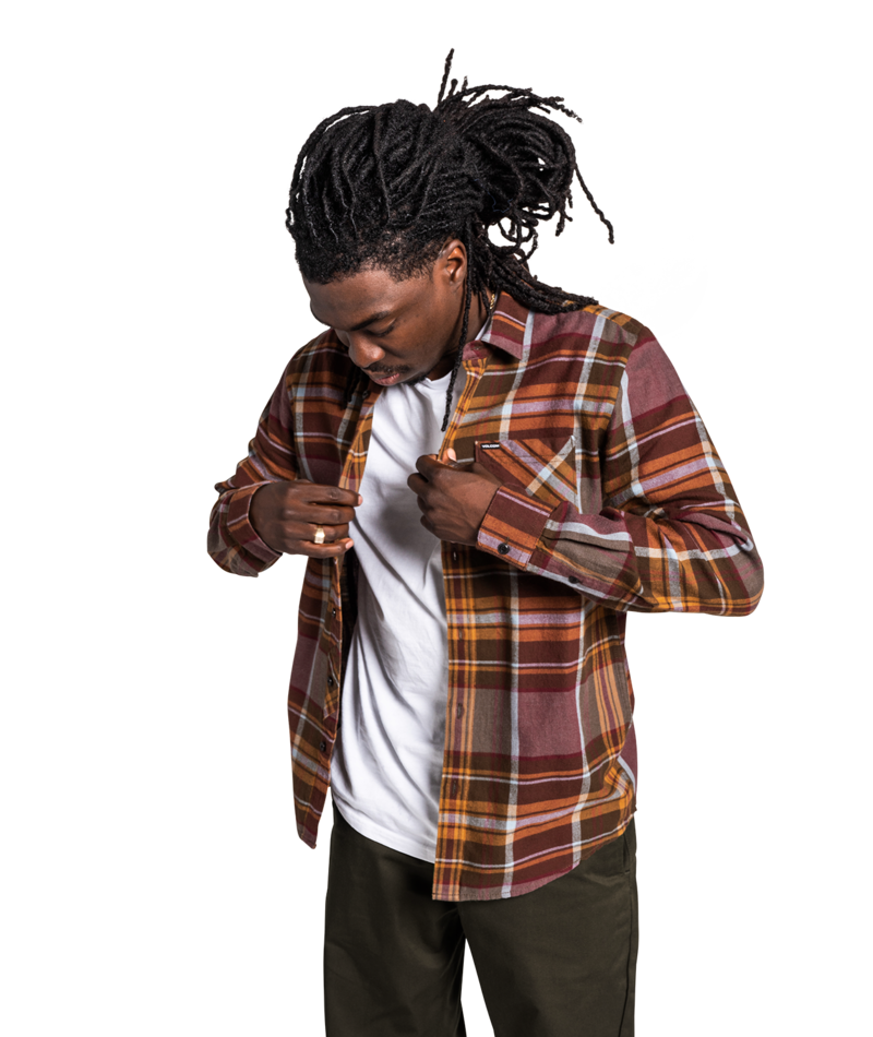 Volcom | Volcom Caden Plaid Ls Port  | Camisas, Camisas manga larga, Men, Ropa, Unisex | 
