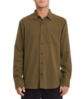 Volcom | Volcom Caden Solid L/s Wren  | Camisas, Camisas manga larga, Men, Ropa, Unisex | 