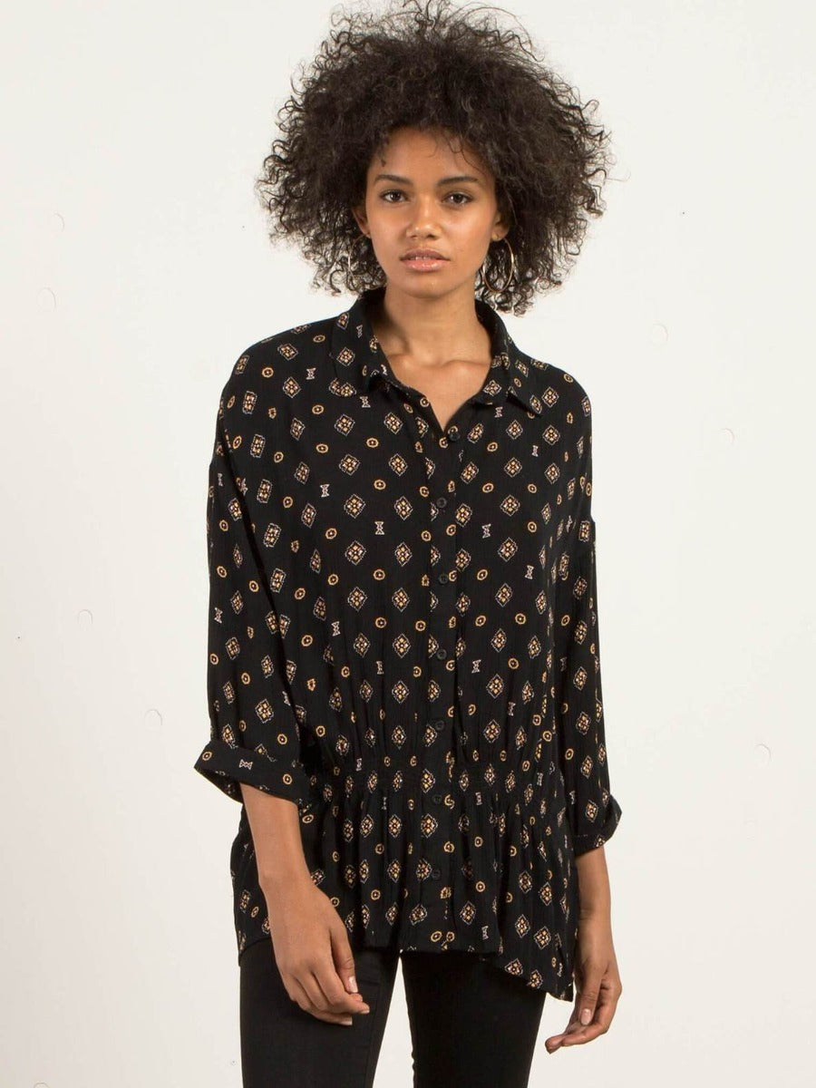 Volcom | Volcom Champain Trail Top Black  | Camisas, Camisas manga larga, Ropa, Unisex, Women | 