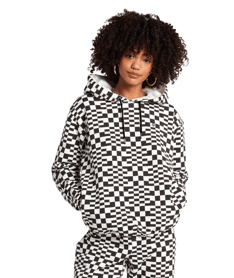 Volcom | Volcom Check U Out Hoodie Black White  | Ropa, Sudaderas, Sudaderas con capucha, Unisex, Women | 