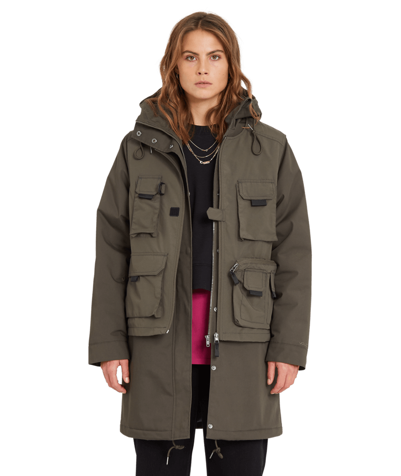 Volcom Cimandy 5k 3in1 Parka Verde Exército Combo | Novos Produtos | Produtos mais recentes | Produtos mais vendidos | surfdevils.com