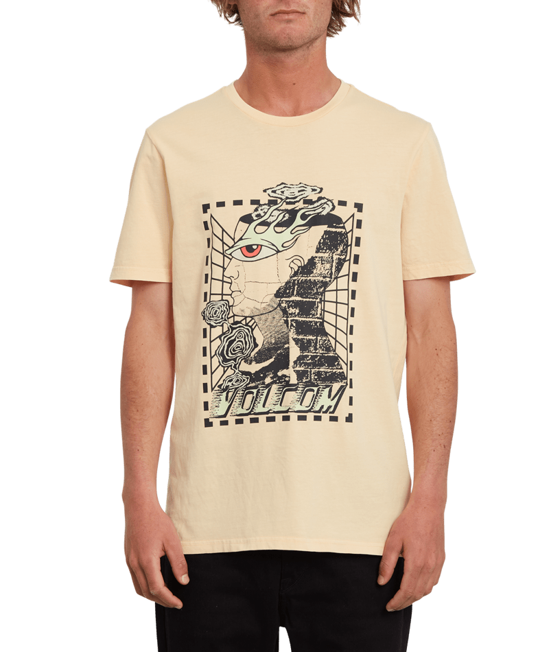 Volcom | Volcom Clouder Pw Ss Cream Blush  | Camisetas, Camisetas manga corta, Men, Ropa | 
