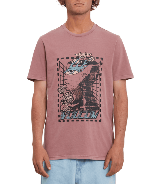 Volcom | Volcom Clouder Pw Ss Rose Brown  | Camisetas, Camisetas manga corta, Men, Ropa, Unisex | 