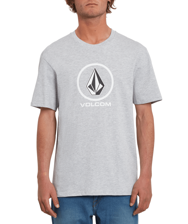 Volcom Crisp Stone Bsc Ss Heather Grey | surfdevils.com