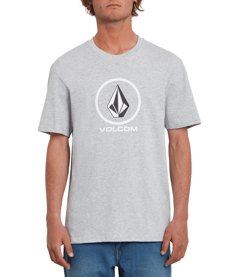 Volcom | Volcom Crisp Stone Bsc Ss Heather Grey  | Camisetas, Camisetas manga corta, Men, Ropa, Unisex | 