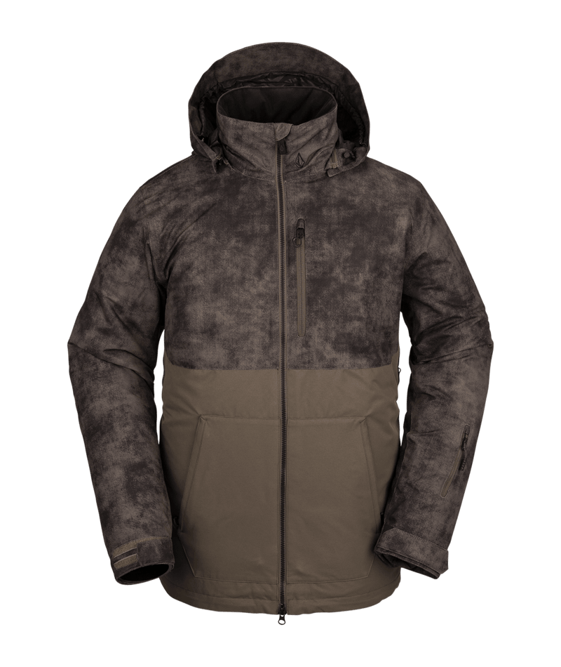 Volcom | Volcom Deadly Stones Ins Jacket Dark Teak  | Chaquetas Nieve Hombre, Insulated Technical, Men, Pass Pocket, Snowboard, Zip-tech | 
