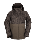 Volcom | Volcom Deadly Stones Ins Jacket Dark Teak  | Chaquetas Nieve Hombre, Insulated Technical, Men, Pass Pocket, Snowboard, Zip-tech | 