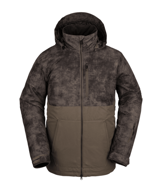 meistverkaufte Produkte | Volcom | Volcom Deadly Stones Ins Jacket Dark Teak  | Chaquetas Nieve Hombre, Insulated Technical, Men, Pass Pocket, Snowboard, Zip-tech | 