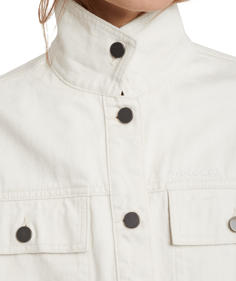 Volcom | Volcom Deelyght Denim Jacket Cloud  | Chaquetas, Chaquetas Calle, Chaquetas Light, Ropa, Women | 