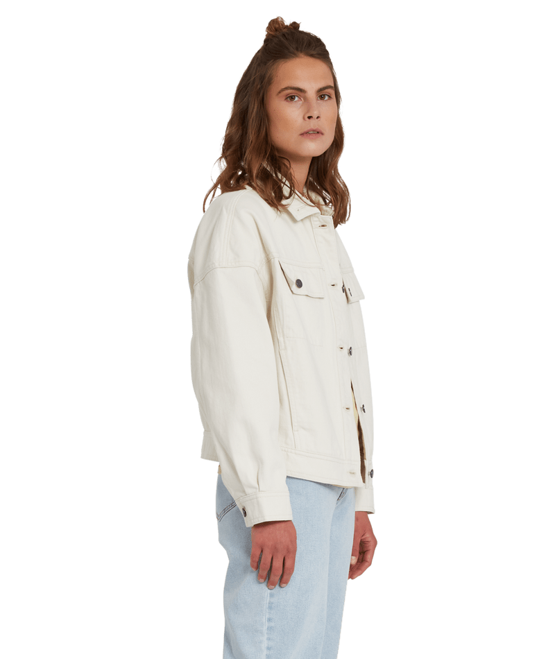 Volcom | Volcom Deelyght Denim Jacket Cloud  | Chaquetas, Chaquetas Calle, Chaquetas Light, Ropa, Women | 