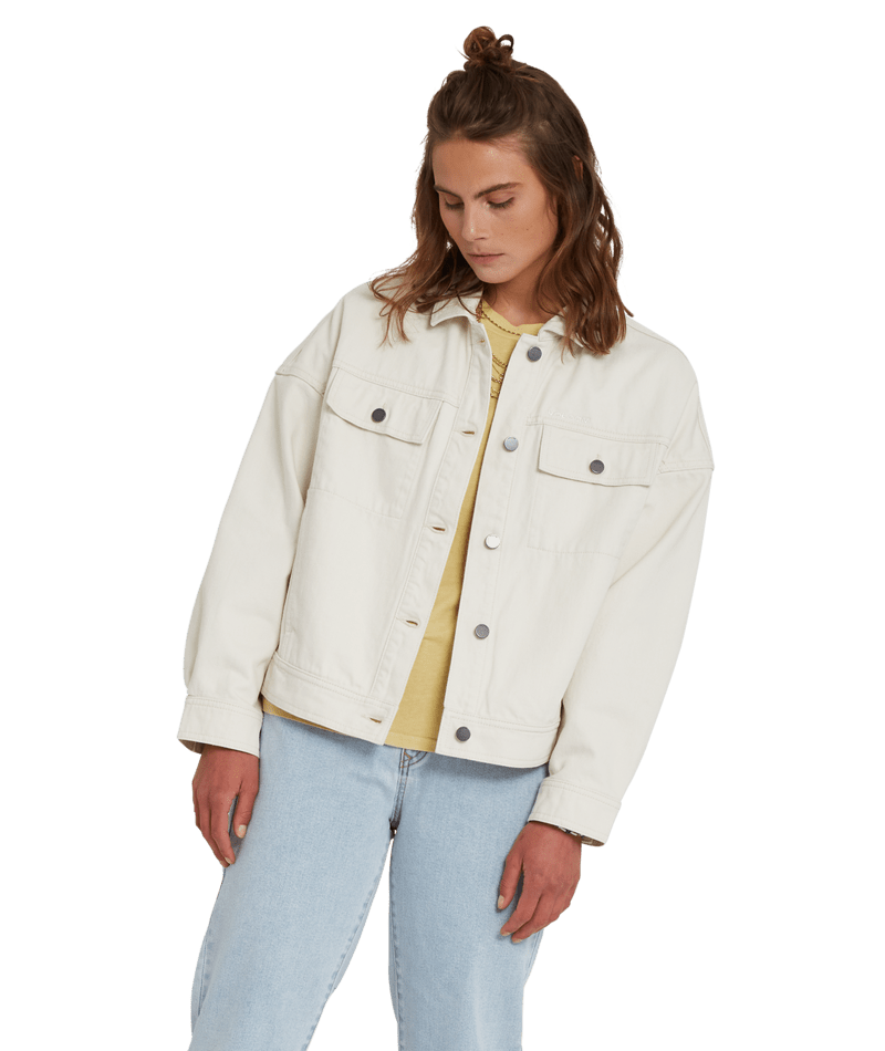 Volcom | Volcom Deelyght Denim Jacket Cloud  | Chaquetas, Chaquetas Calle, Chaquetas Light, Ropa, Women | 