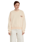 Volcom | Volcom Egle Zvirblyte Fa Crew Light Pink  | Ropa, Sudaderas, Sudaderas sin capucha, Women | 