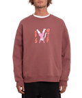 Volcom | Volcom Egle Zvirblyte Fa Crew Rose Brown  | Men, Ropa, Sudaderas, Sudaderas sin capucha | 
