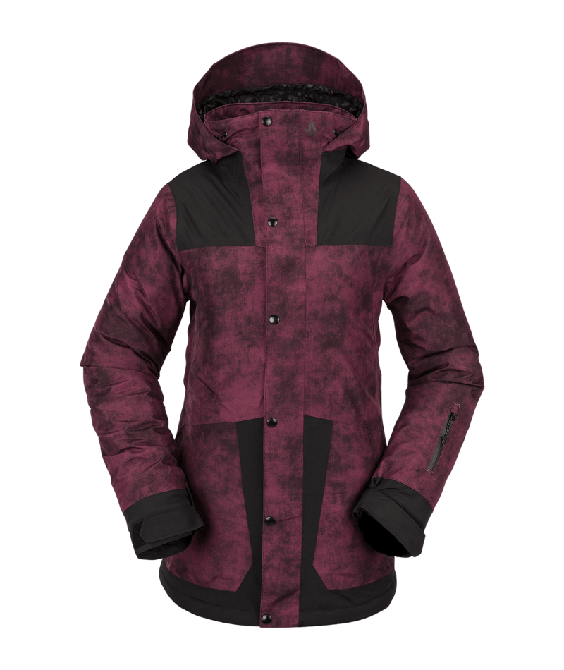 Volcom | Volcom Ell Ins Gore-tex Jacket Acid Merlot  | Chaquetas Nieve Mujer, Snowboard, Unisex, Women | 