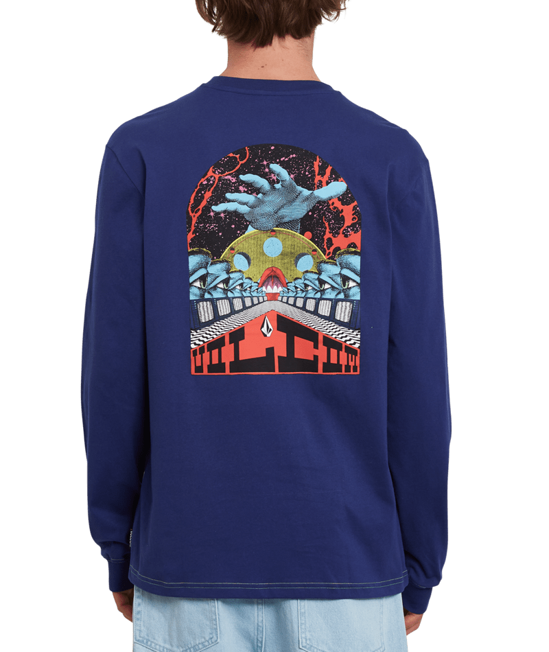 Volcom | Volcom Elzo Durt Fa Ls Blueprint  | Camisetas, Camisetas manga larga, Men, Ropa | 