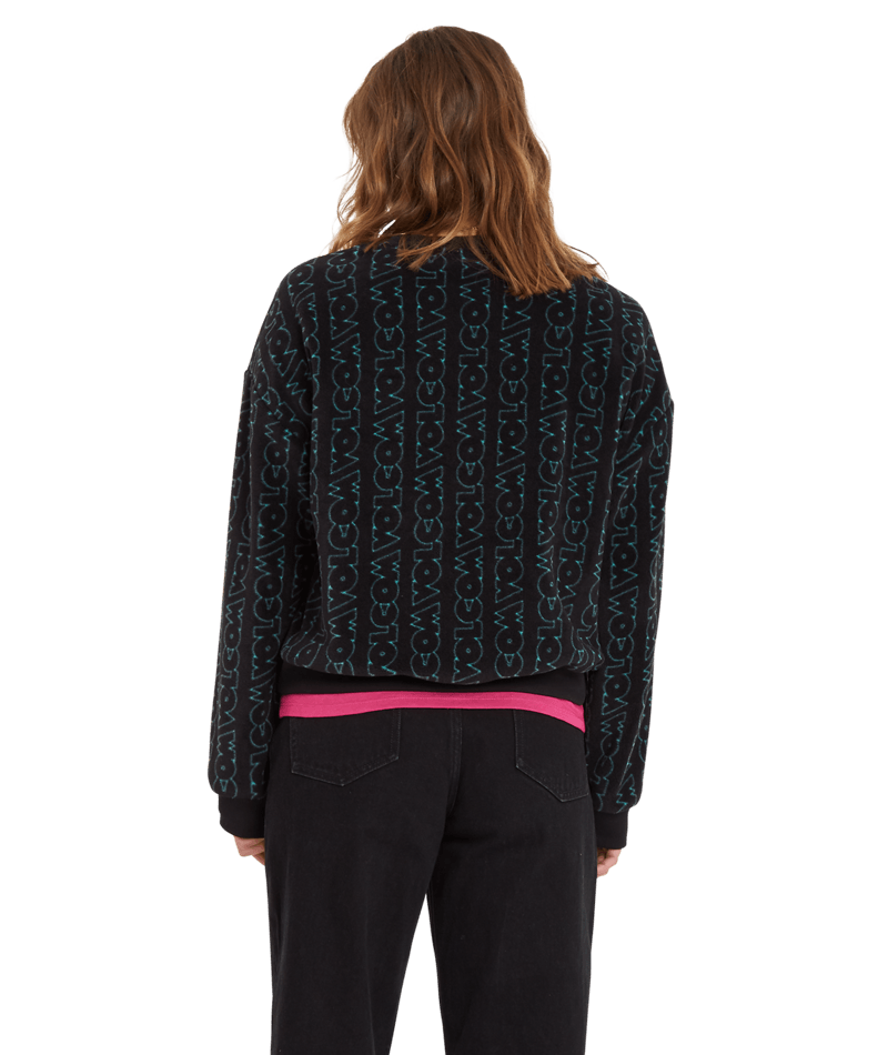 Volcom | Volcom Error 76 Crew Black  | Ropa, Sudaderas, Sudaderas sin capucha, Unisex, Women | 