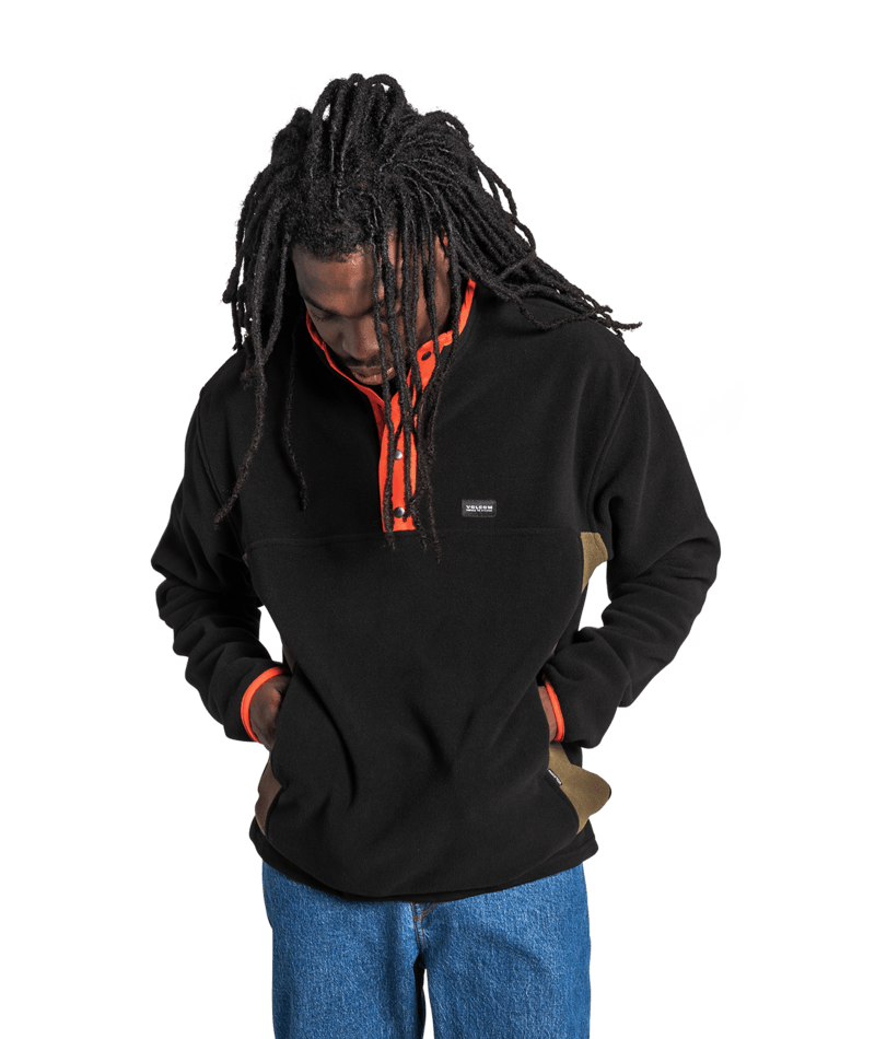 Volcom | Volcom Error92 Mock Neck Black  | Men, Ropa, Sudaderas, Sudaderas sin capucha | 