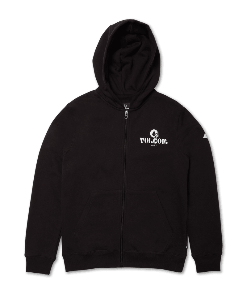 Volcom | Volcom Extends Zip Black  | Boys, Ropa, Sudaderas, Sudaderas con cremallera, Unisex | 