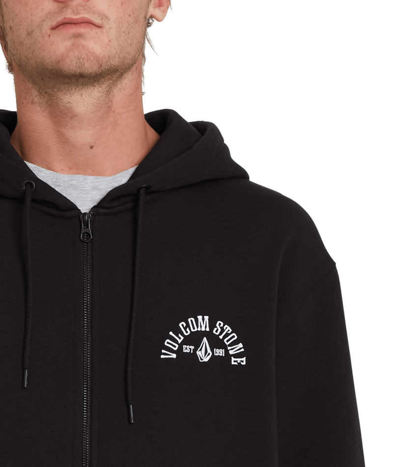 Volcom | Volcom Extends Zip Fleece Black  | Men, Ropa, Sudaderas, Sudaderas con cremallera, Unisex | 