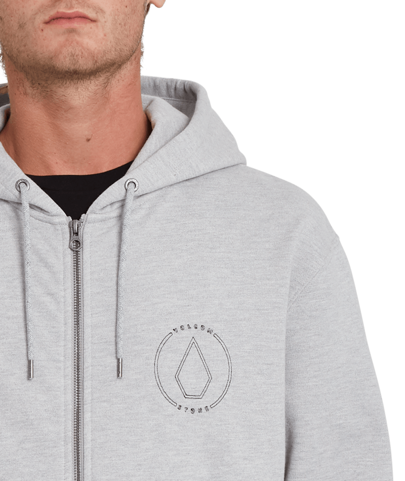 Volcom | Volcom Extends Zip Fleece Heather Grey  | Men, Ropa, Sudaderas, Sudaderas con cremallera, Unisex | 