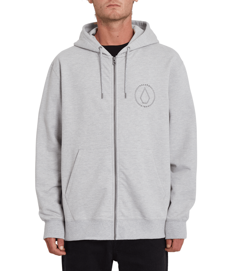 Volcom | Volcom Extends Zip Fleece Heather Grey  | Men, Ropa, Sudaderas, Sudaderas con cremallera, Unisex | 