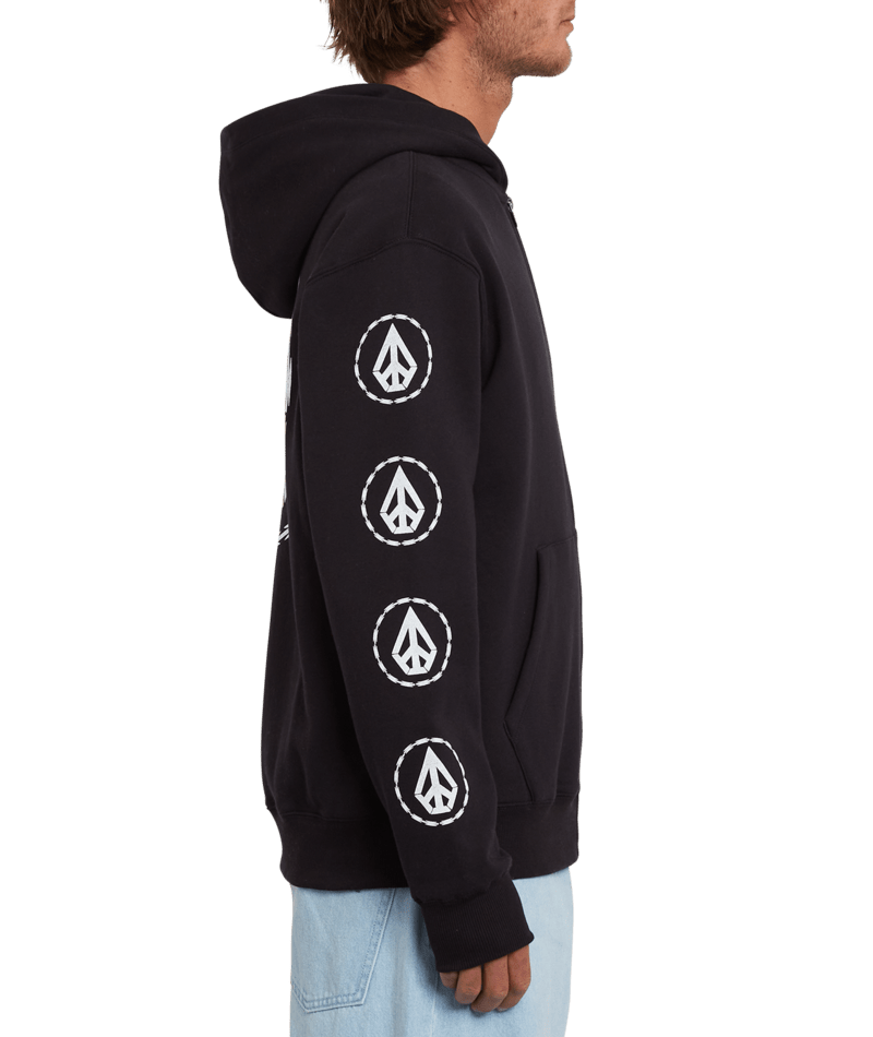 Volcom | Volcom Extends Zip Fleece New Black  | Men, Ropa, Sudaderas, Sudaderas con cremallera, Unisex | 