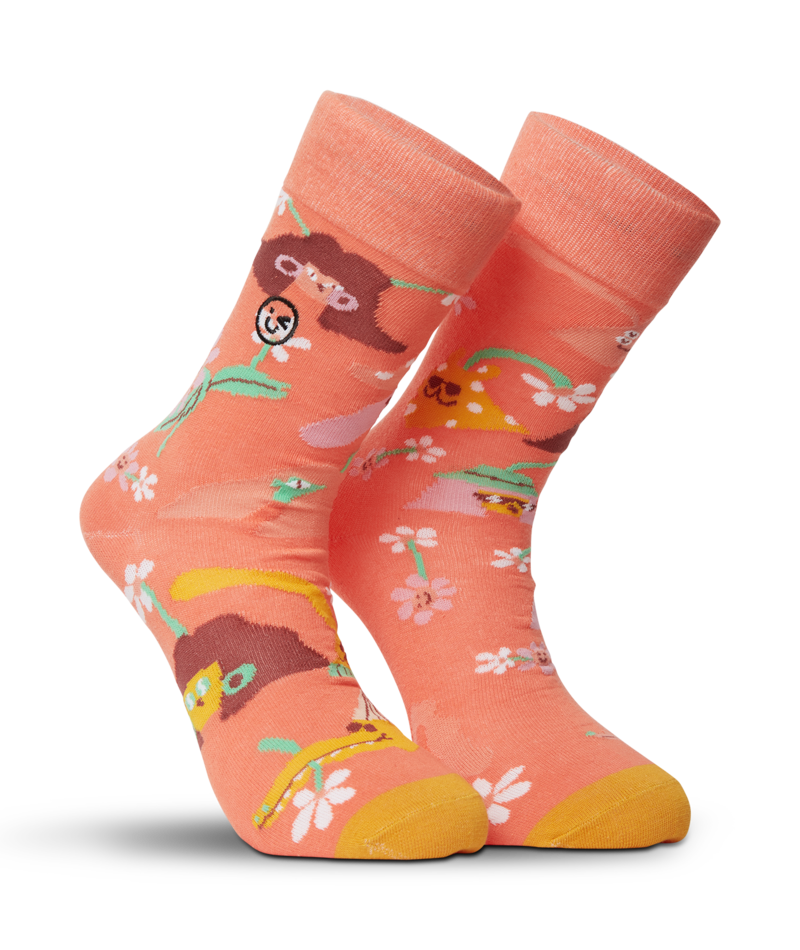 Volcom | Volcom Fa Egle Zvirblt Sock Living Coral  | Accesorios, Calcetines, Men, Unisex | 