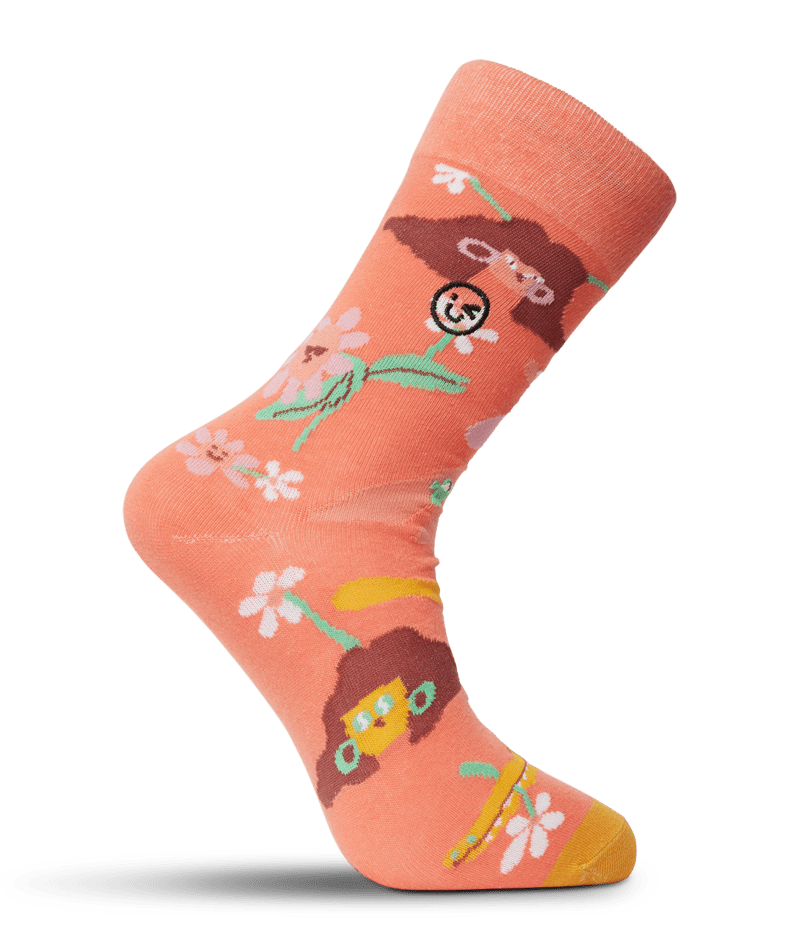 Volcom | Volcom Fa Egle Zvirblt Sock Living Coral  | Accesorios, Calcetines, Men, Unisex | 