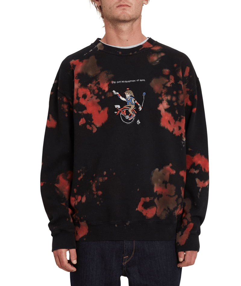 Volcom | Volcom Fa Pentagram Pizza Crew Multicolour  | Men, Ropa, Sudaderas, Sudaderas sin capucha | 