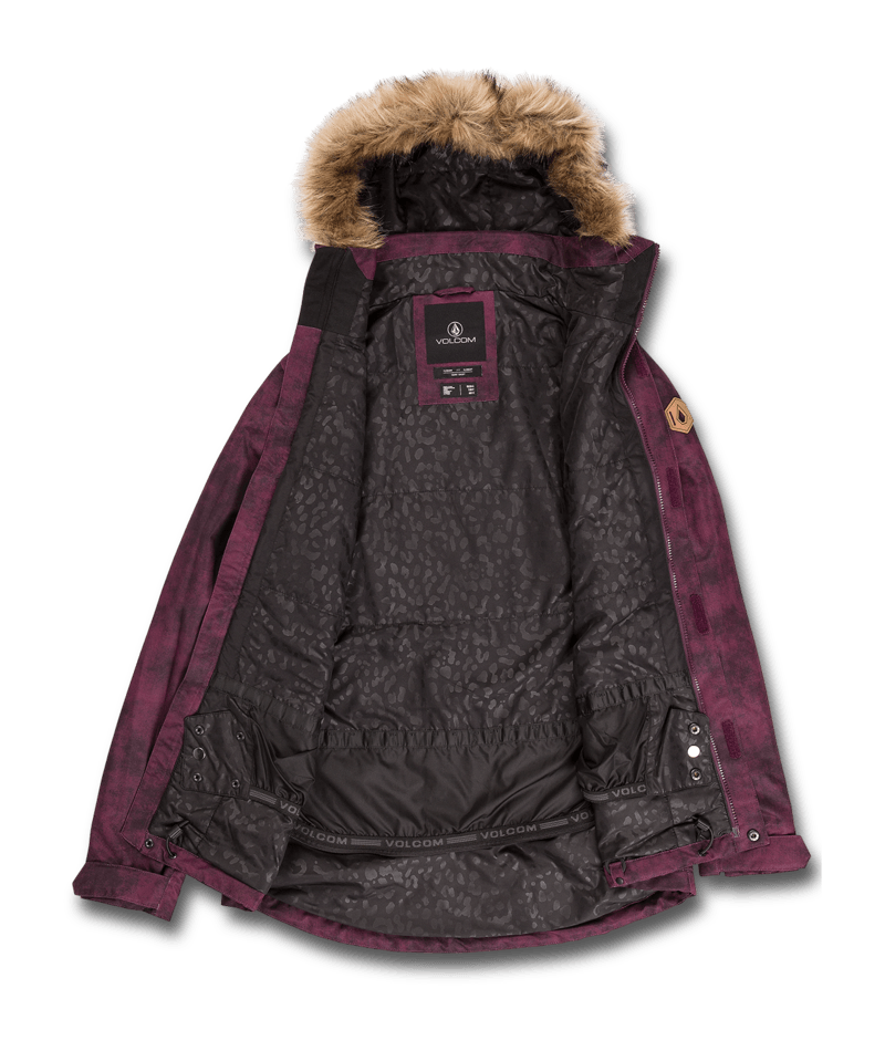 Volcom | Volcom Fawn Ins Jacket Acid Merlot  | Chaquetas Nieve Mujer, Insulated Technical, Snowboard, Unisex, Women, Zip-tech | 