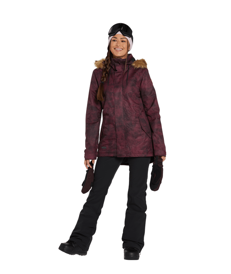 Volcom | Volcom Fawn Ins Jacket Acid Merlot  | Chaquetas Nieve Mujer, Insulated Technical, Snowboard, Unisex, Women, Zip-tech | 