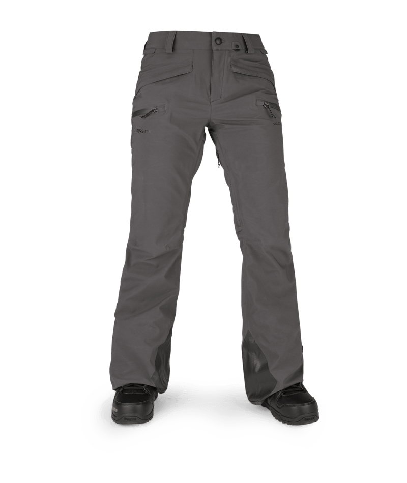 Volcom | Volcom Flor Stretch Gore Pant Dark Grey  | Pantalones Nieve Mujer, Snowboard, Women | 