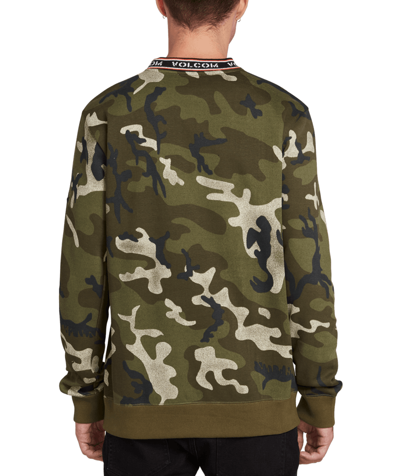 Volcom | Volcom Forward To Past Crew Camouflage  | Men, Ropa, Sudaderas, Sudaderas sin capucha | 