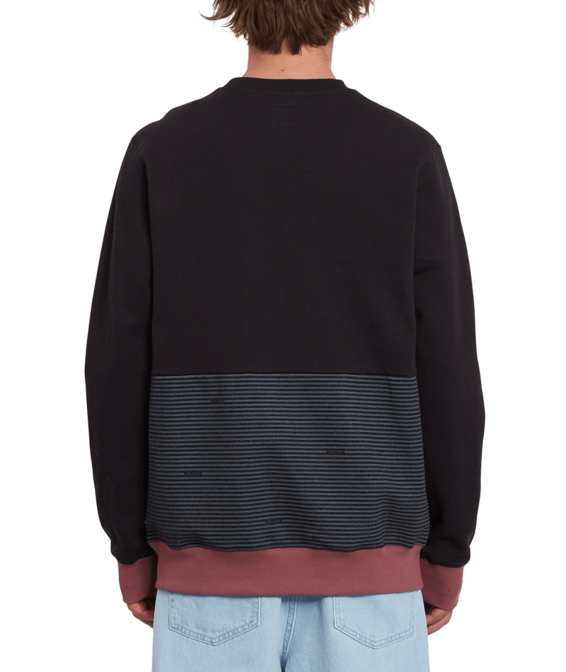 Volcom | Volcom Forzee Crew Black  | Men, Ropa, Sudaderas, Sudaderas sin capucha, Unisex | 