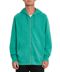 Volcom | Volcom Freeleven Zip Fleece Synergy Green  | Men, Ropa, Sudaderas, Sudaderas con cremallera, Unisex | 