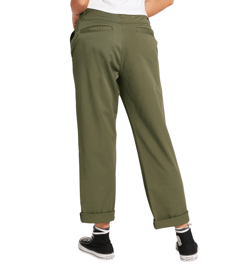 Volcom Frochickie Boyfriend Army Green Combo | Mujer Pantalones | Volcom Shop | surfdevils.com