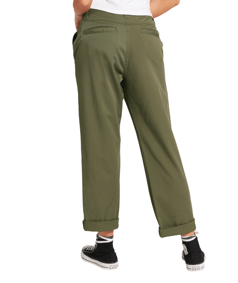 Volcom | Volcom Frochickie Boyfriend Army Green Combo  | Chinos, Pantalones, Ropa, Women | 