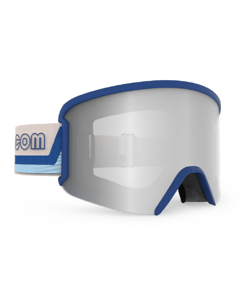 Volcom | Volcom Garden Dark Blue/off White/sky Silver Chrome  | Goggles, Snowboard, Unisex | 