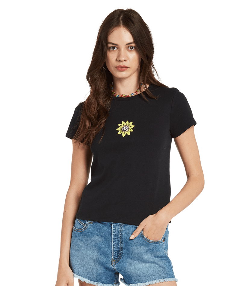 Volcom | Volcom Have A Clue Tee Black  | Camisetas, Camisetas manga corta, Ropa, Women | 