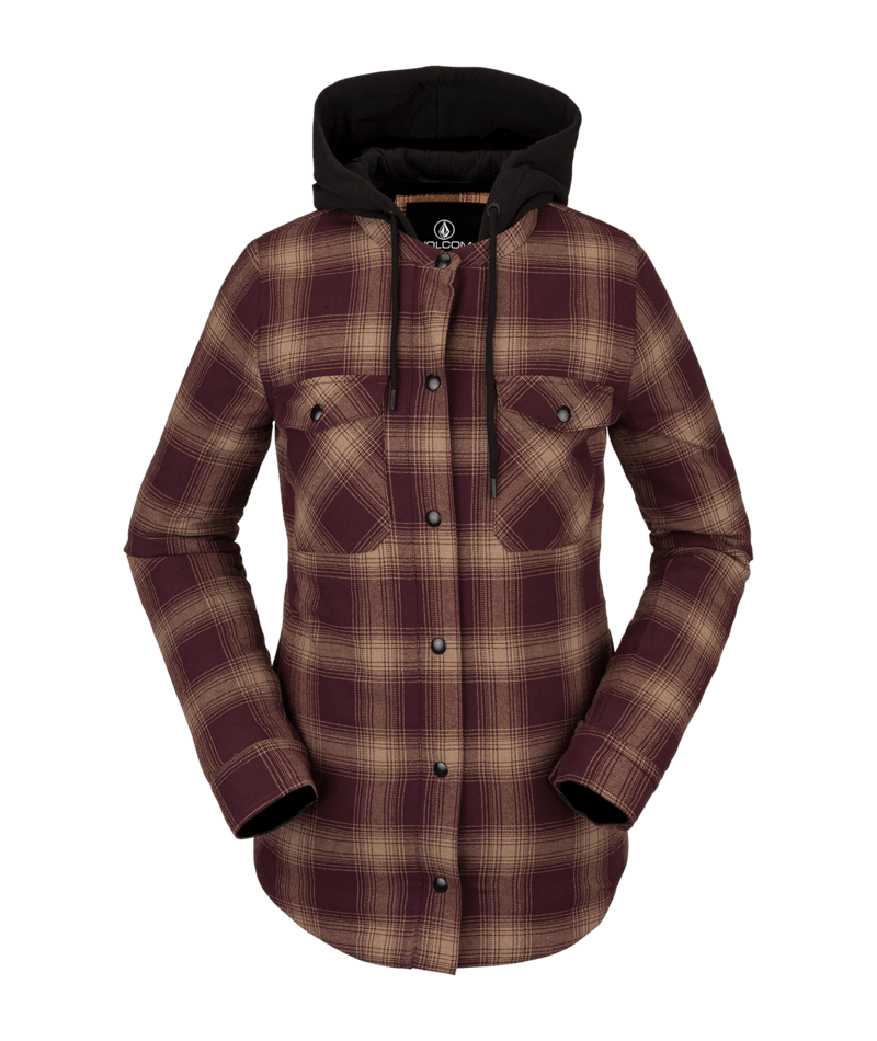 Volcom Hooded Flannel Jacket | surfdevils.com