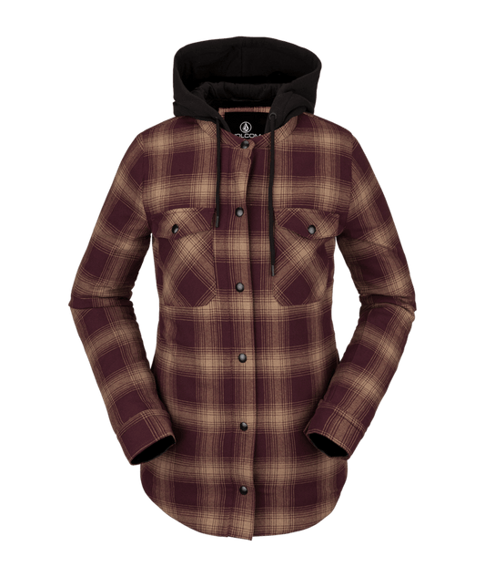 produits les plus vendus | Volcom | Volcom Hooded Flannel Jacket  | Chaquetas Calle, Chaquetas Medium, Ropa, Unisex, Women | 