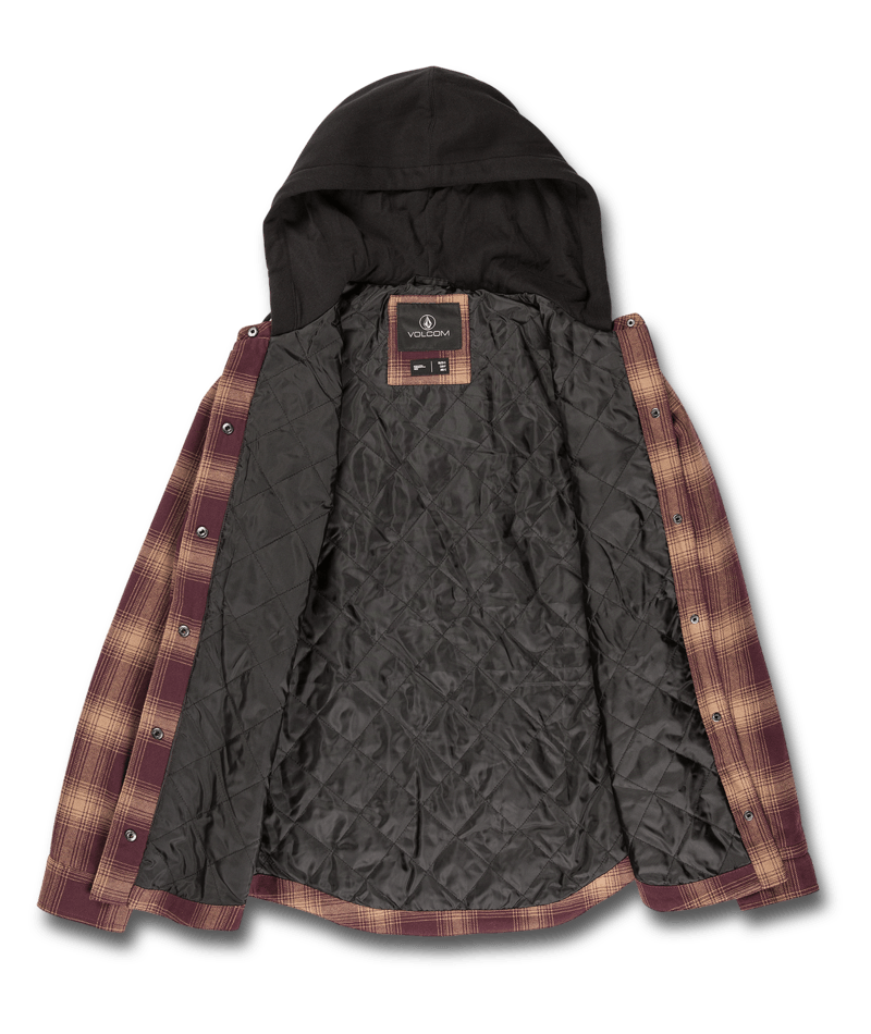 Volcom | Volcom Hooded Flannel Jacket  | Chaquetas Calle, Chaquetas Medium, Ropa, Unisex, Women | 